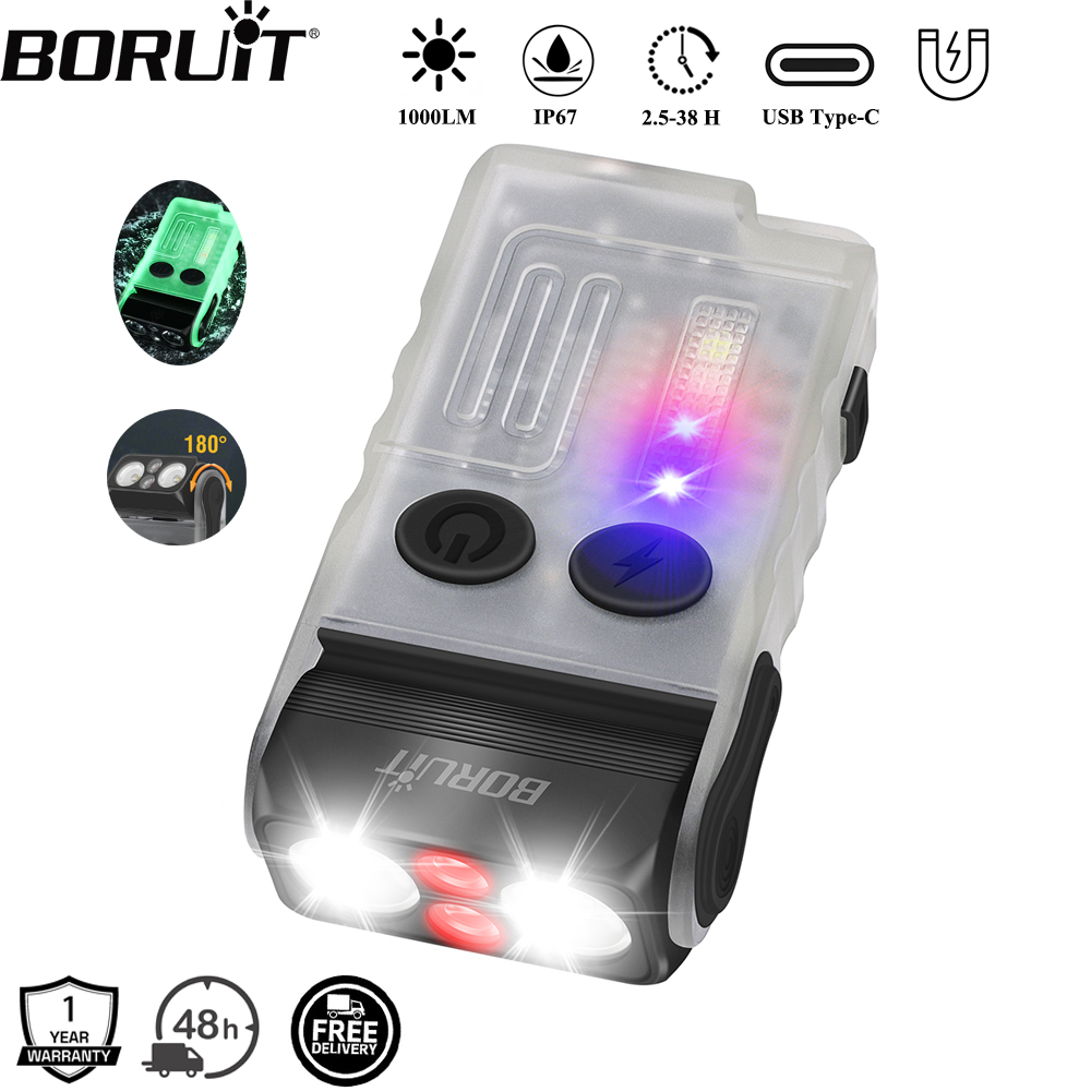 BORUiT V20 Buzzer EDC LED port - Fishing Light avis et prix